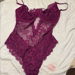 Victoria's Secret Purple Lace Chemise